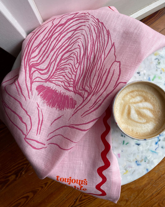 Geschirrtuch L'ARTICHAUT rosa & pink Bild 1
