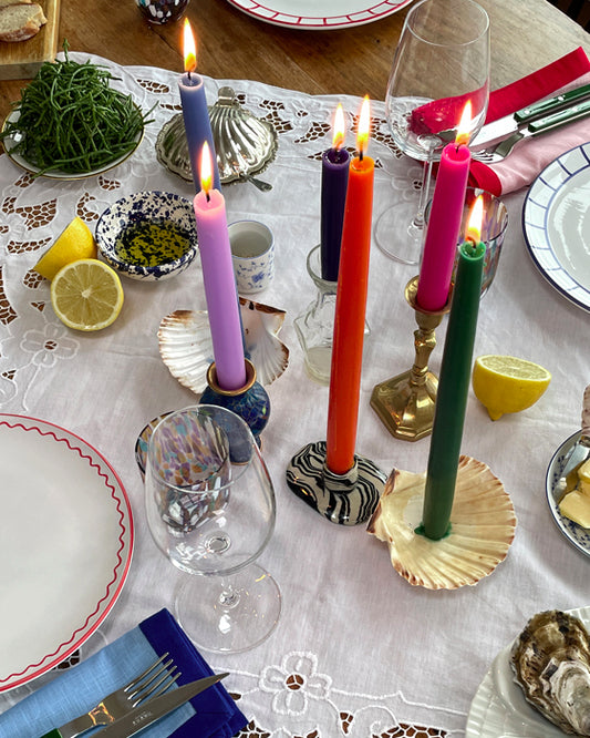 Kerzen HAND-DIPPED CANDLES 4er Set, 35 cm, orange Bild 1