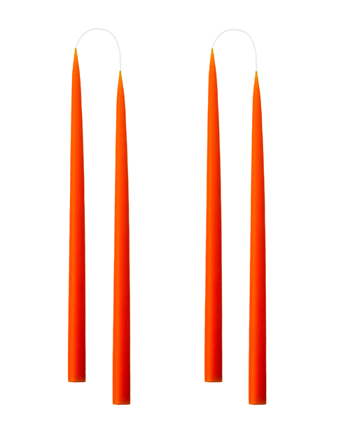 Kerzen HAND-DIPPED CANDLES 4er Set, 35 cm, orange Bild 2