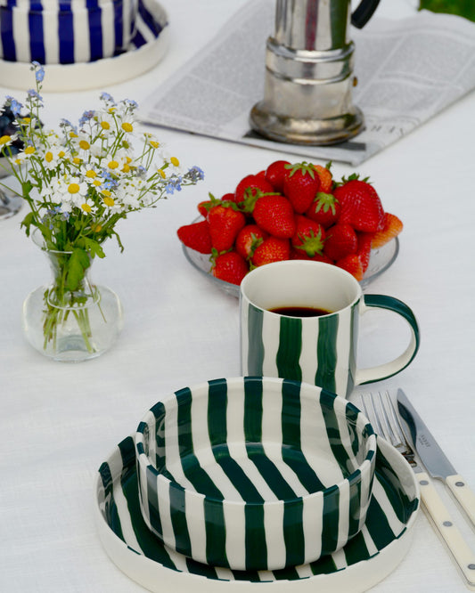 Schale STRIPES verde oliveto Bild 1