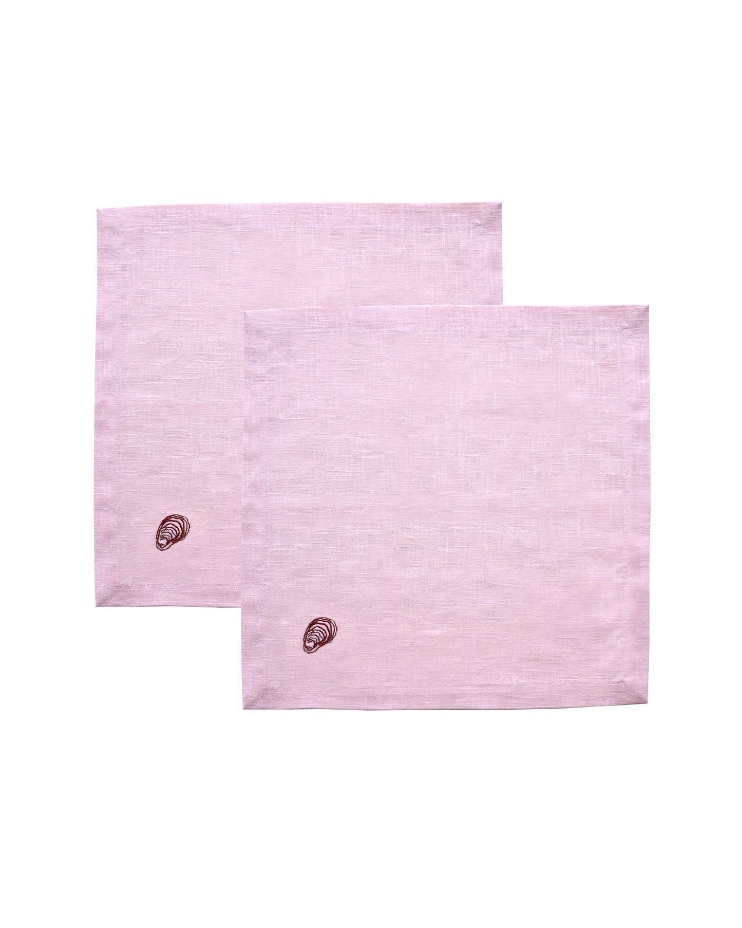 Serviette, 2er HUÎTRE rosa & rot Bild 2