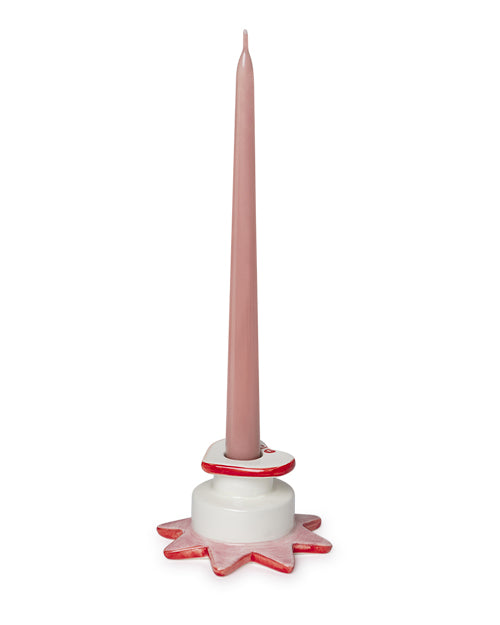 Kerzenständer STAR & HEART rosa-rot Bild 2