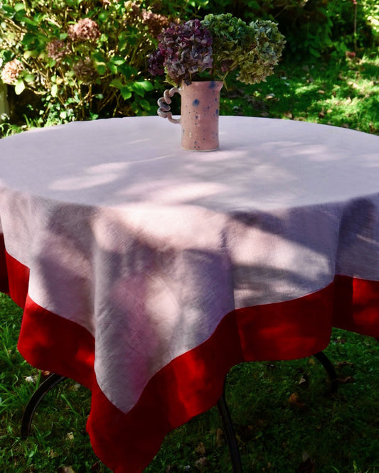 Tischdecke PIQUE-NIQUE EN ROSE rosa & rot Bild 1