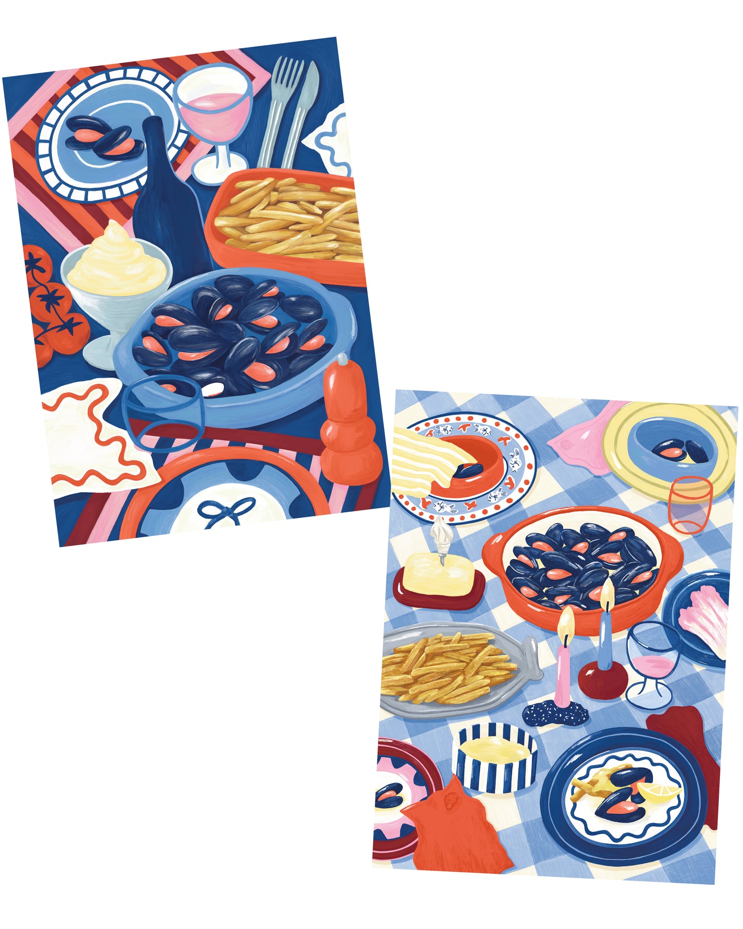 Karten A5 MOULES 2x Bild 1