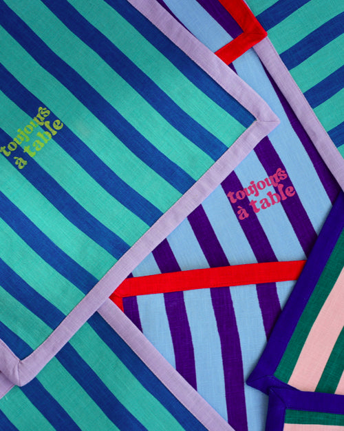 Tischset MARINIÈRE türkis & blau Bild 3