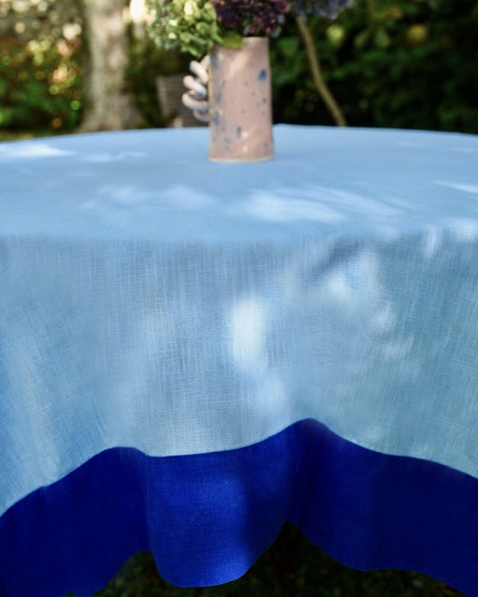Tischdecke PIQUE-NIQUE EN BLEU hellblau & blau Bild 2