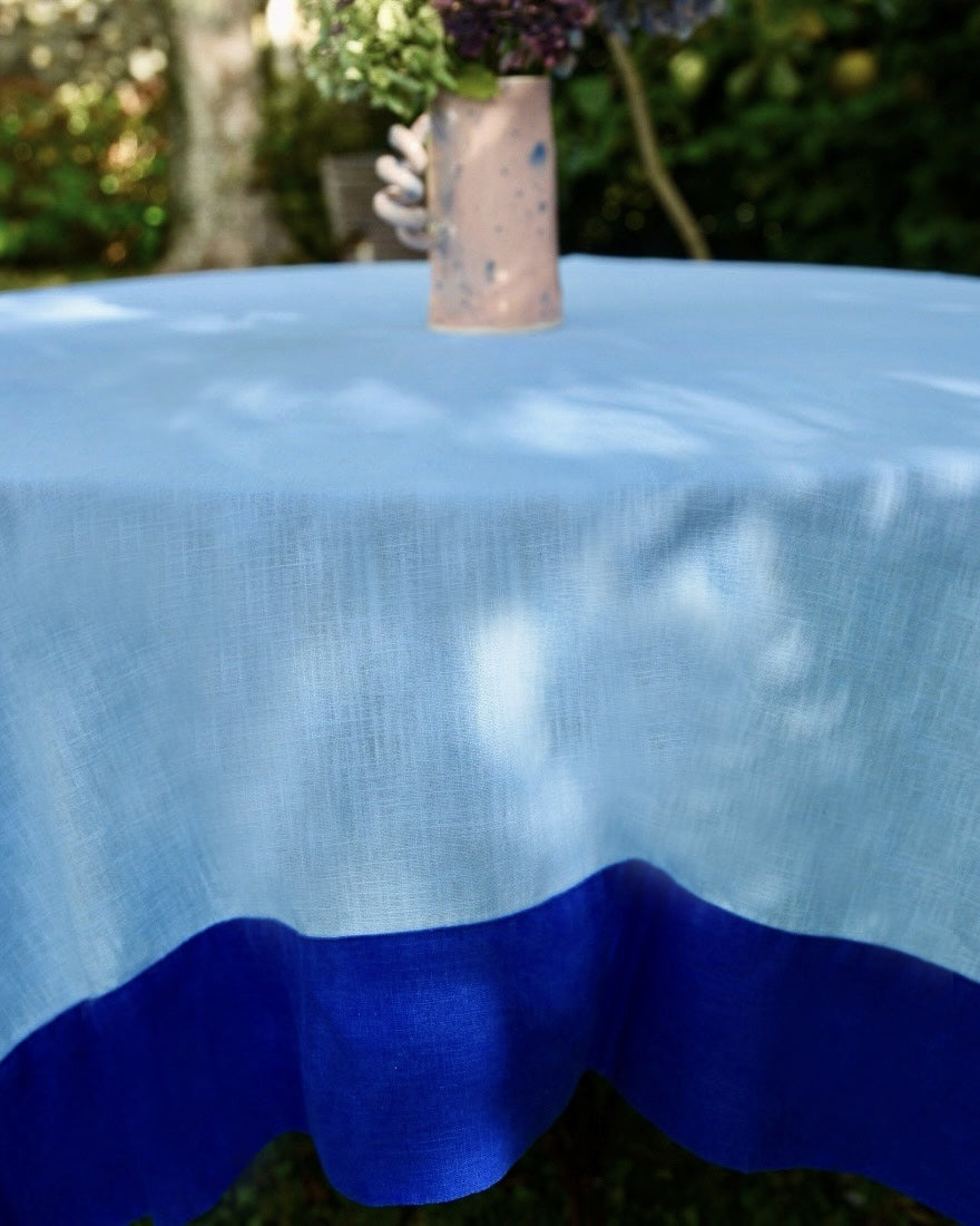 Tischdecke PIQUE-NIQUE EN BLEU hellblau & blau Bild 3