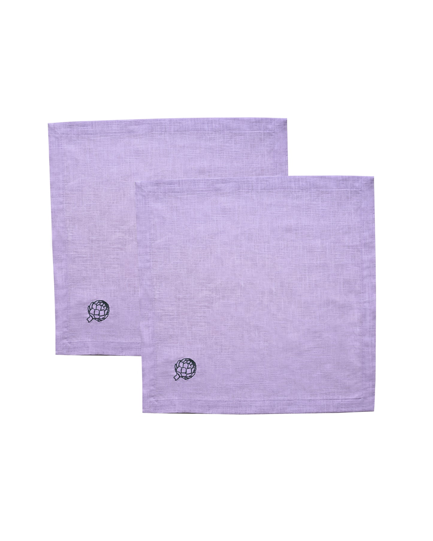 Serviette, 2er ARTICHAUT flieder & grün Bild 2