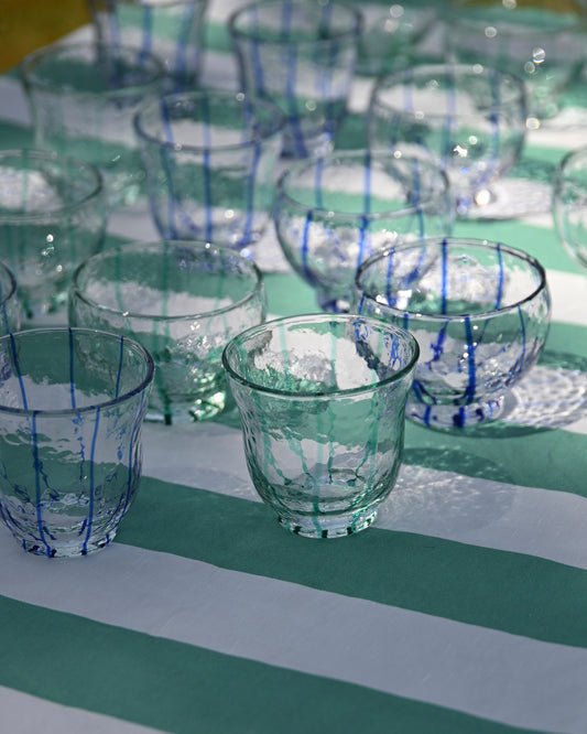 Glas Stripes verde Bild 1