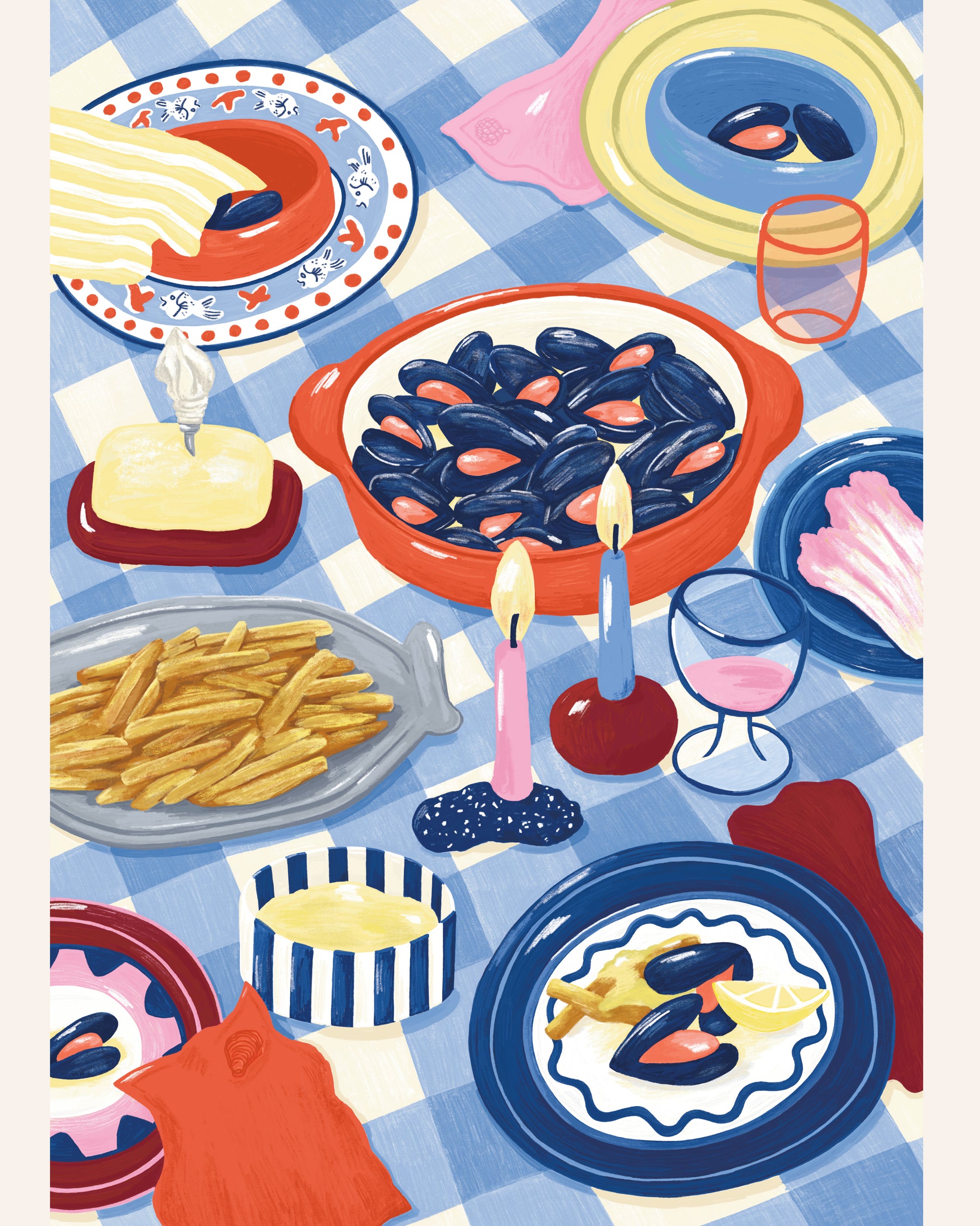 Poster 70 x 100 cm MOULES I Bild 2