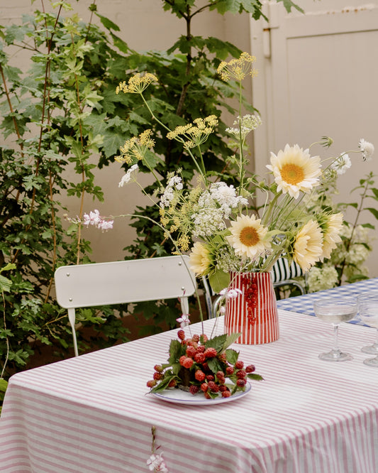 Krug VACANZA rot-weiß gestreift Bild 1