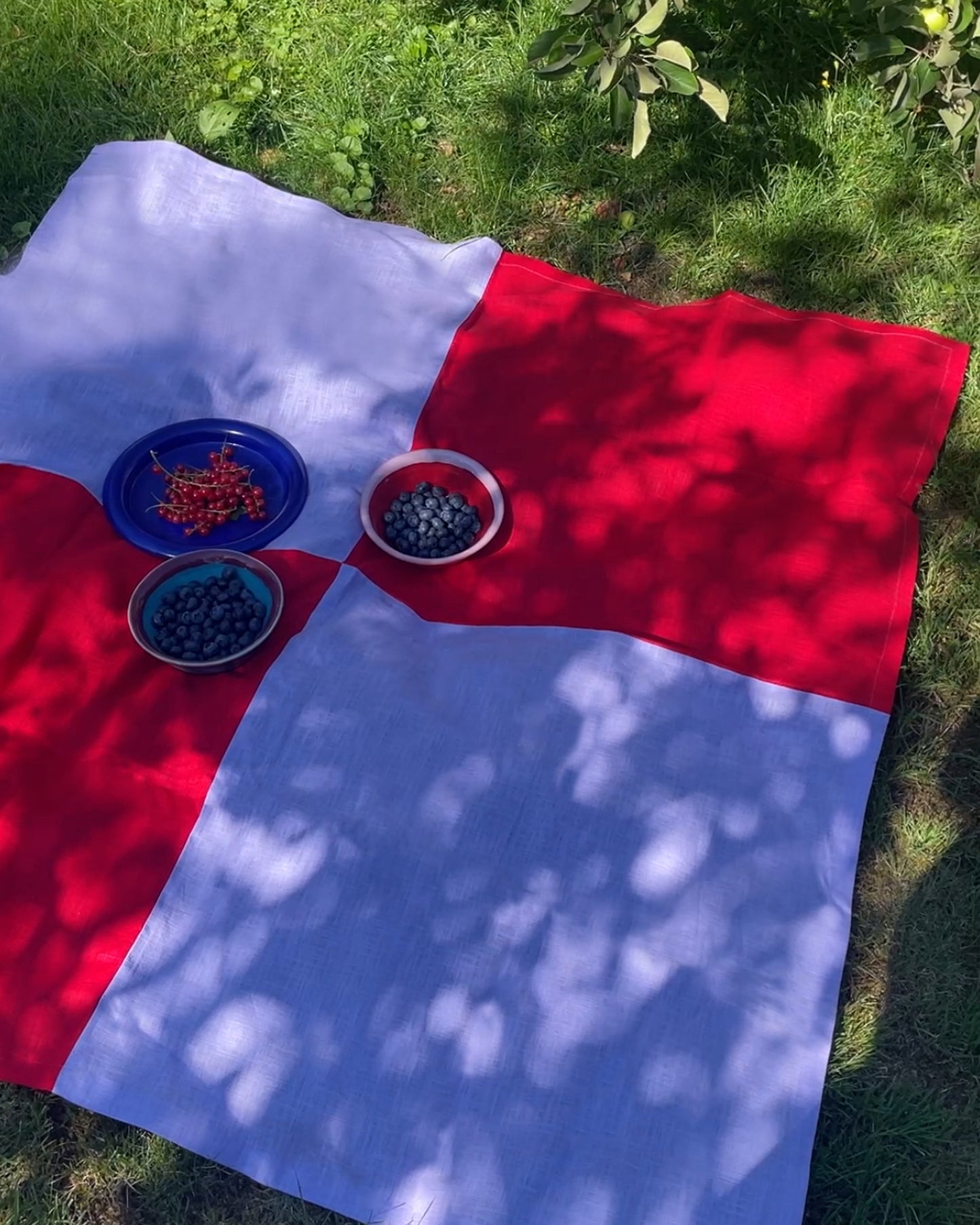 Tischdecke PICNIC flieder-rot Bild 1