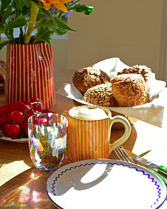 Teller LUNCH ZIGZAG blau Bild 1