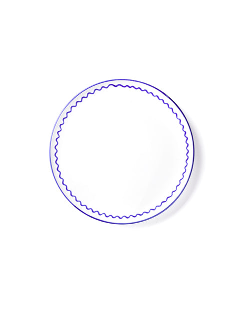 Teller LUNCH ZIGZAG blau Bild 2
