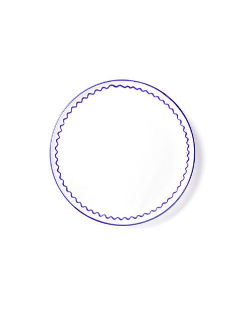 Teller LUNCH ZIGZAG blau Bild 2
