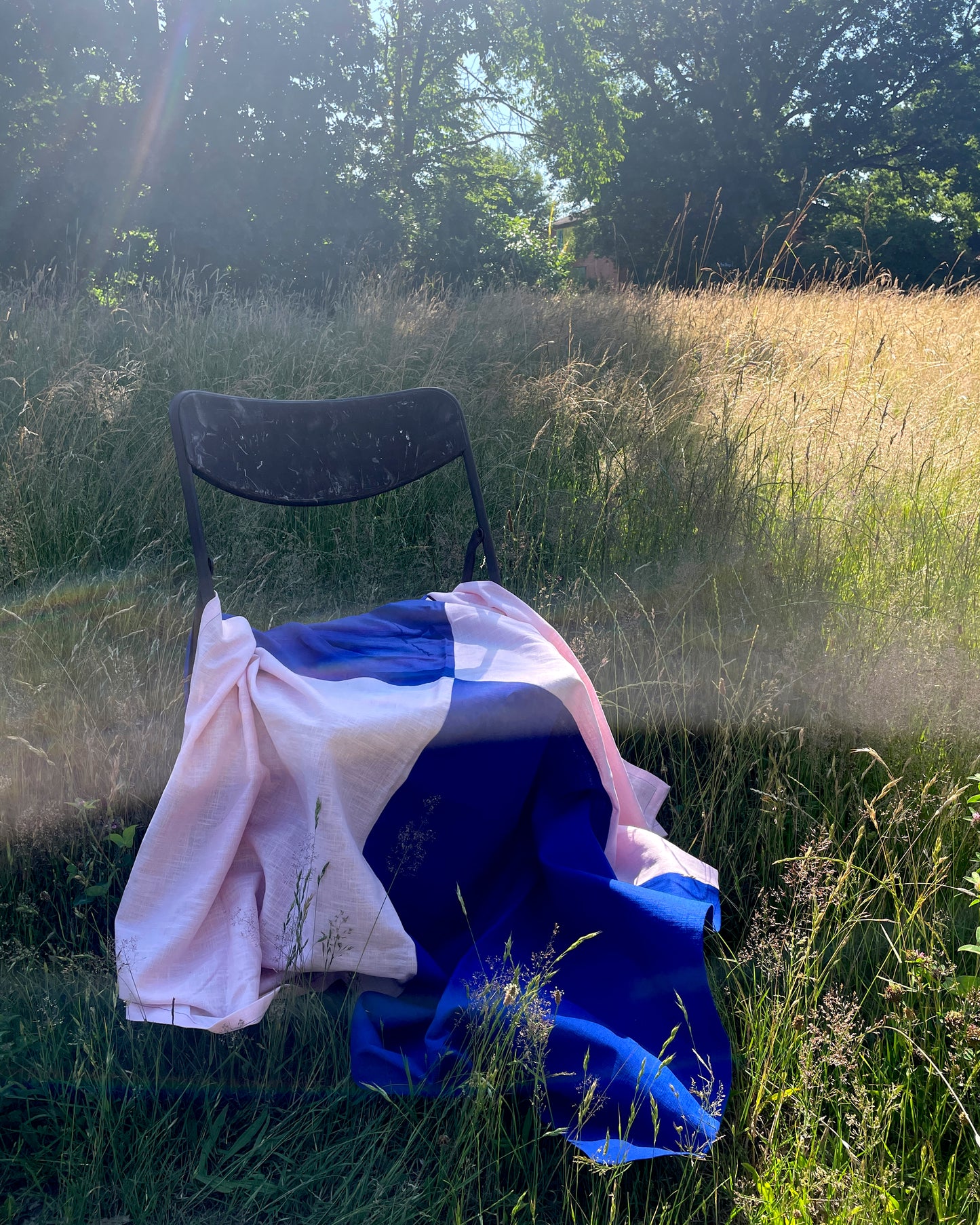 Tischdecke PICNIC rosa-blau Bild 1