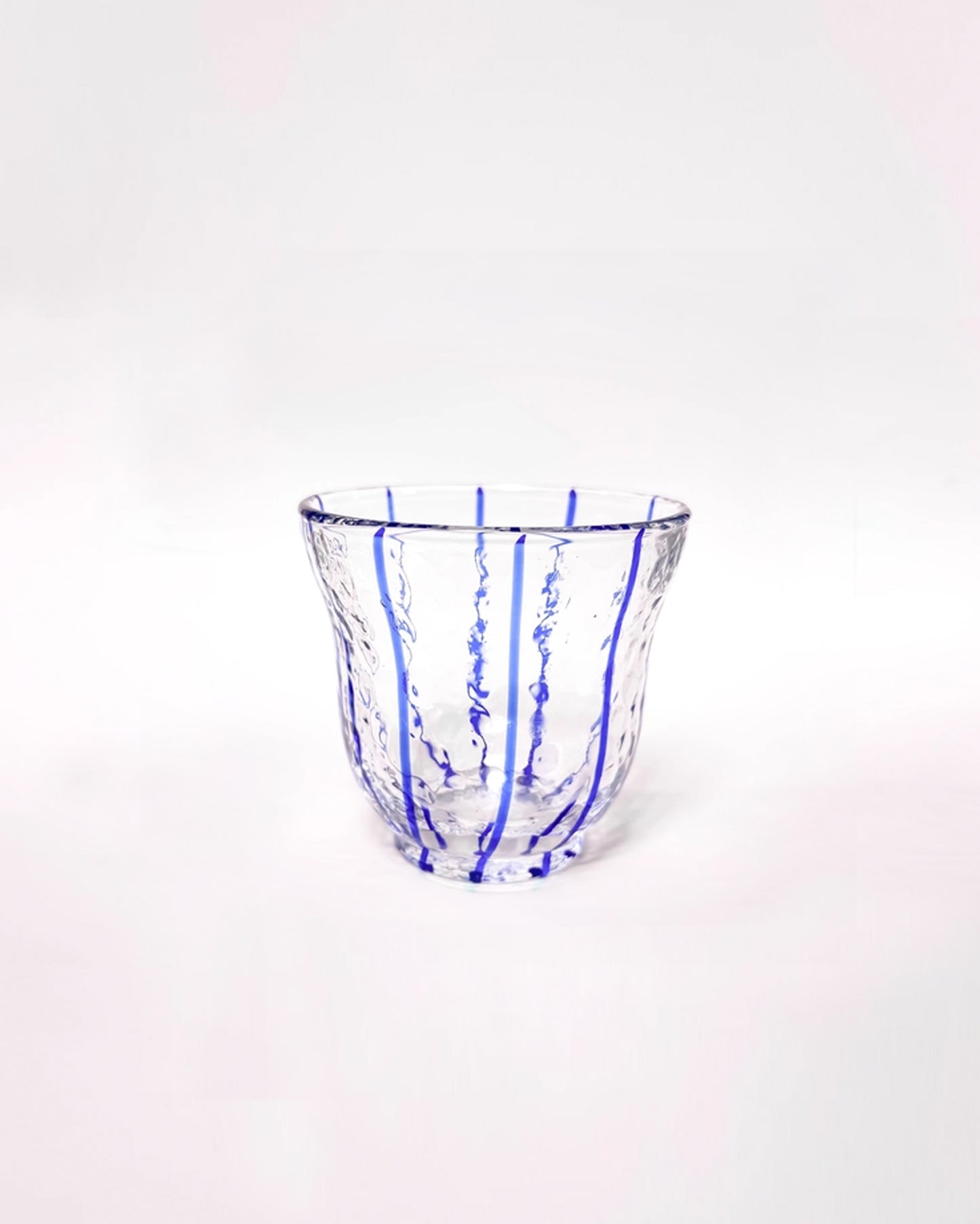 Glas Stripes mare blue Bild 2