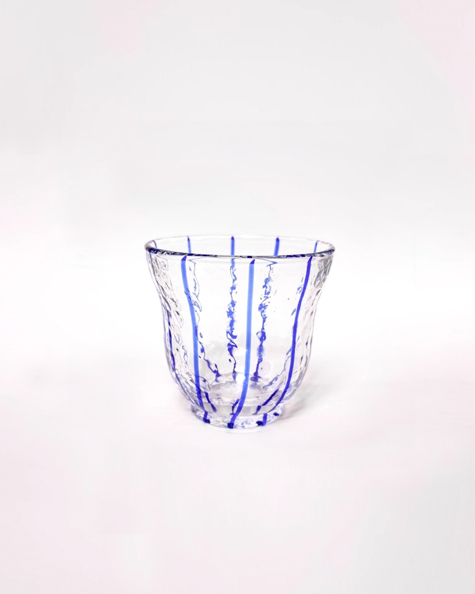Glas Stripes mare blue Bild 2
