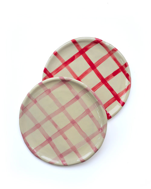 Teller VICHY rot kariert Bild 2