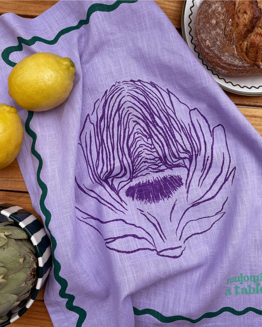 Geschirrtuch L'ARTICHAUT flieder & violett Bild 1