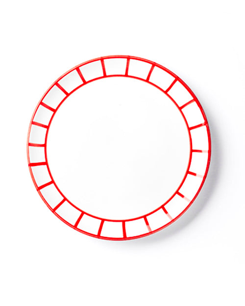 Teller DINNER FENCE rot Bild 2