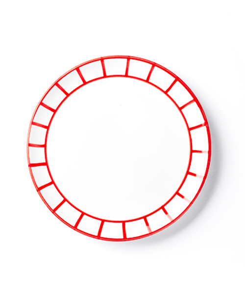 Teller DINNER FENCE rot Bild 2