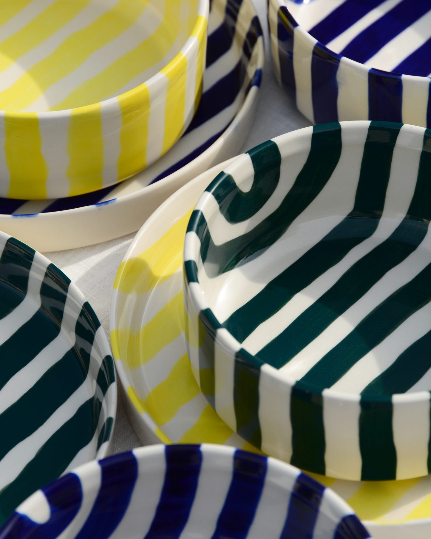 Teller STRIPES spiaggia yellow Bild 1