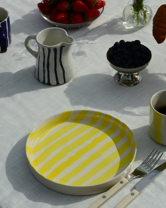 Teller STRIPES spiaggia yellow Bild 1