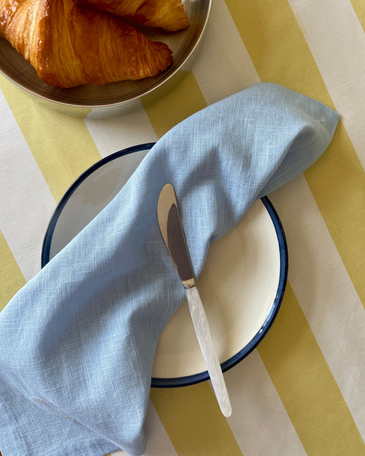 Teller MORNING BLISS weiß/ blau Bild 1