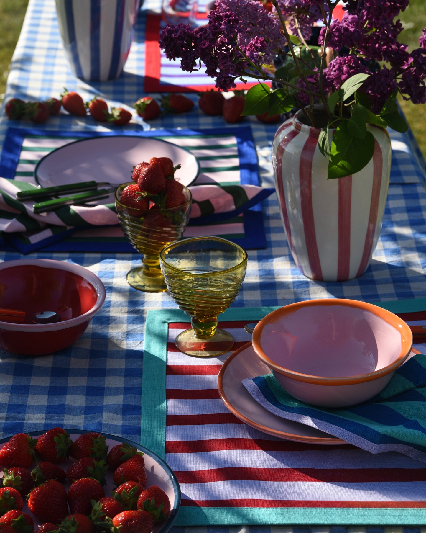 Vase FUNKY FLOWER rosa gestreift Bild 3