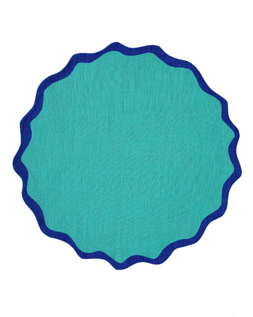 Tischset VAGUE türkis & blau Bild 2